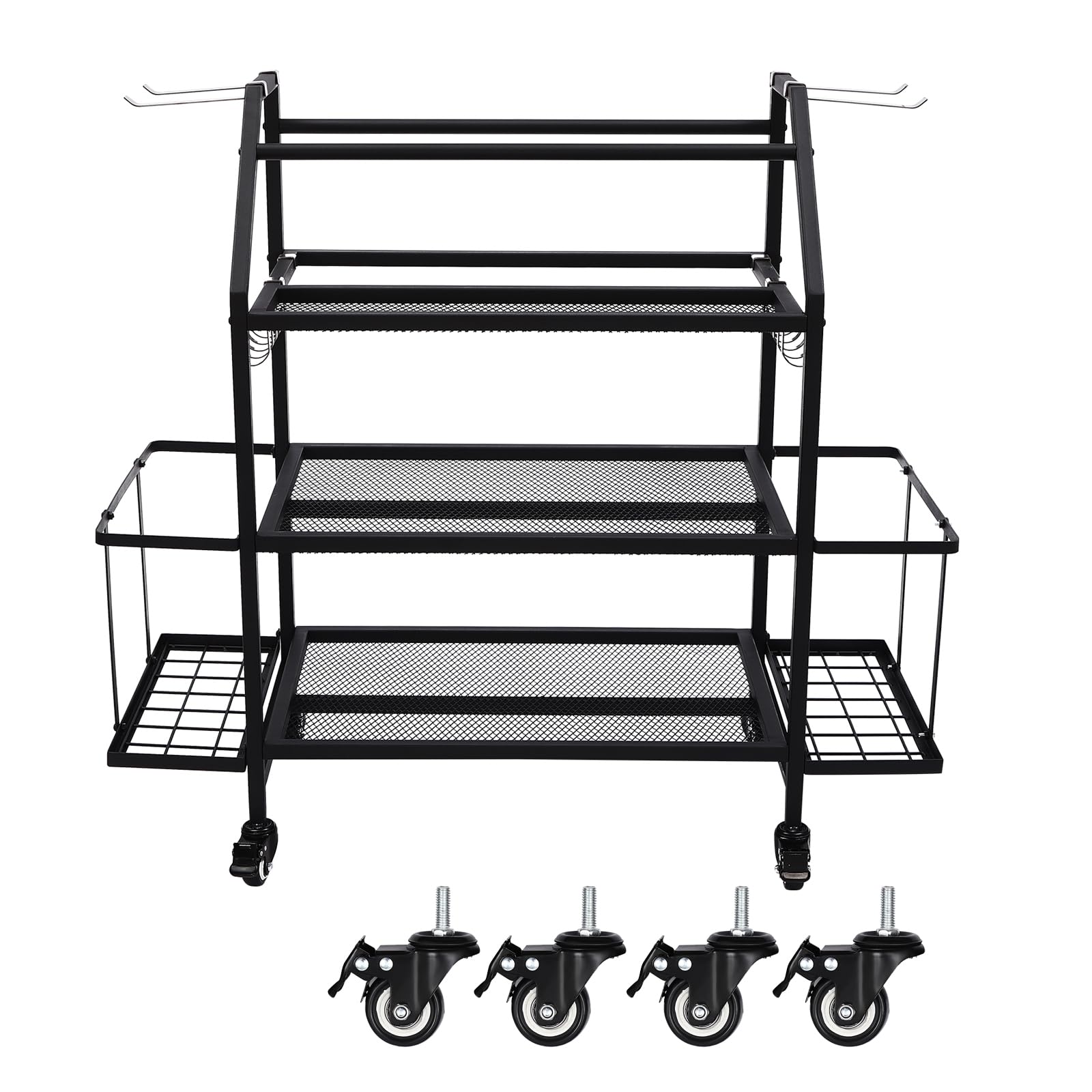 Home Gym Storage Rack 3 wielofunkcyjne hantle Rack Fitness Training Rack Rack Fitness Hantle Rack Fitness Hantle Rack Rack 360° Obrotowe koło do przechowywania, stojak do przechowywania, do