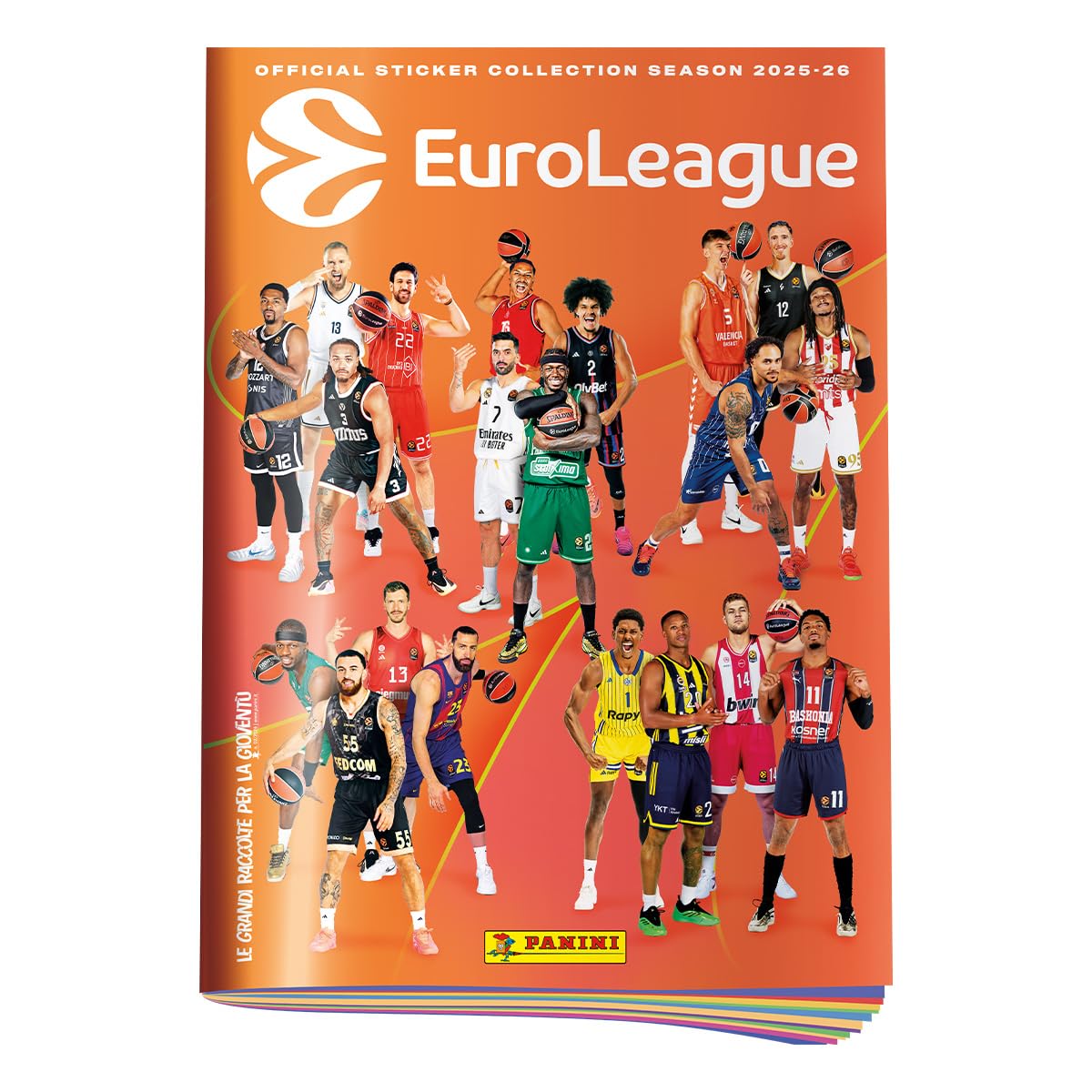 EuroLeague 2025-2026 Sticker Collection Panini - Super Starter Pack [Album + 25 Bustine]