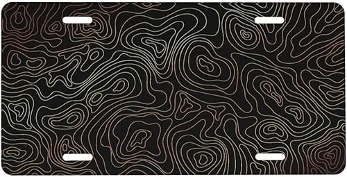 Miniatura 9 de Placa de matrícula de aluminio retro vintage con bandera estadounidense, 6 x 12 pulgadas, cubierta de metal para placa frontal de automóvil