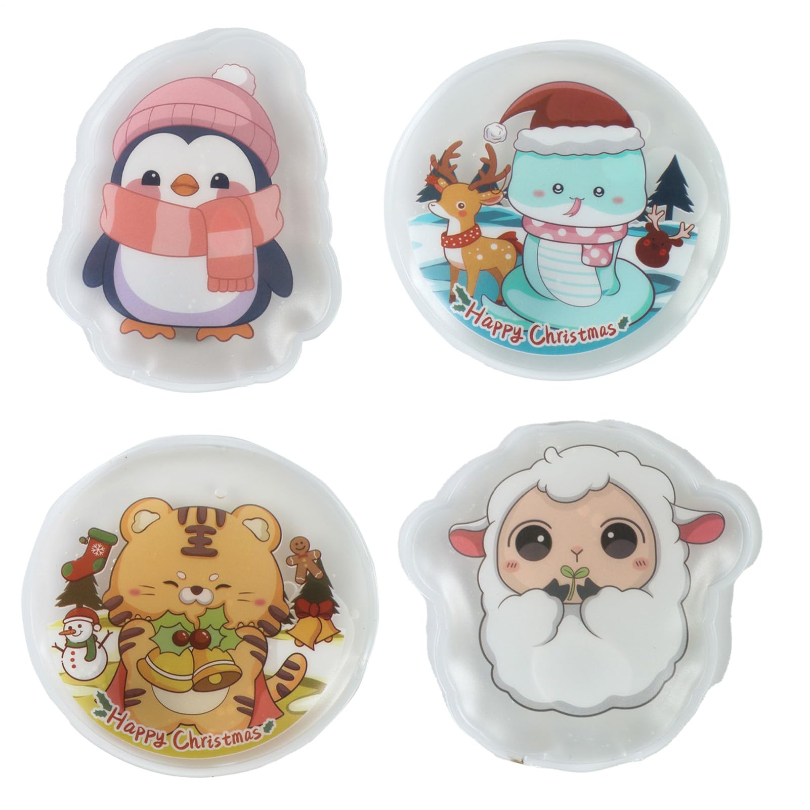 Calentadores De Manos De Bolsillo Forma De Pingüino,Calentadores de Bolsillo Reutilizables | Portátil 4 Piezas De Almohadilla Térmica para Exteriores Niños Camping Hombres Mujeres Cumpleaños Invierno