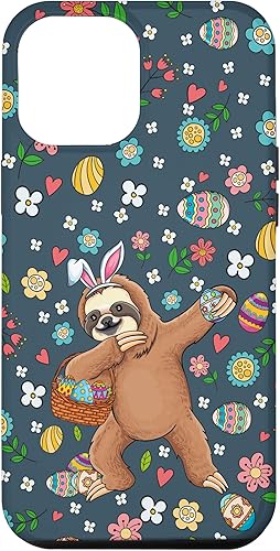 Miniatura 10 de Funda para iPhone 11 con orejas de conejo y perezoso de Pascua para caza de huevos