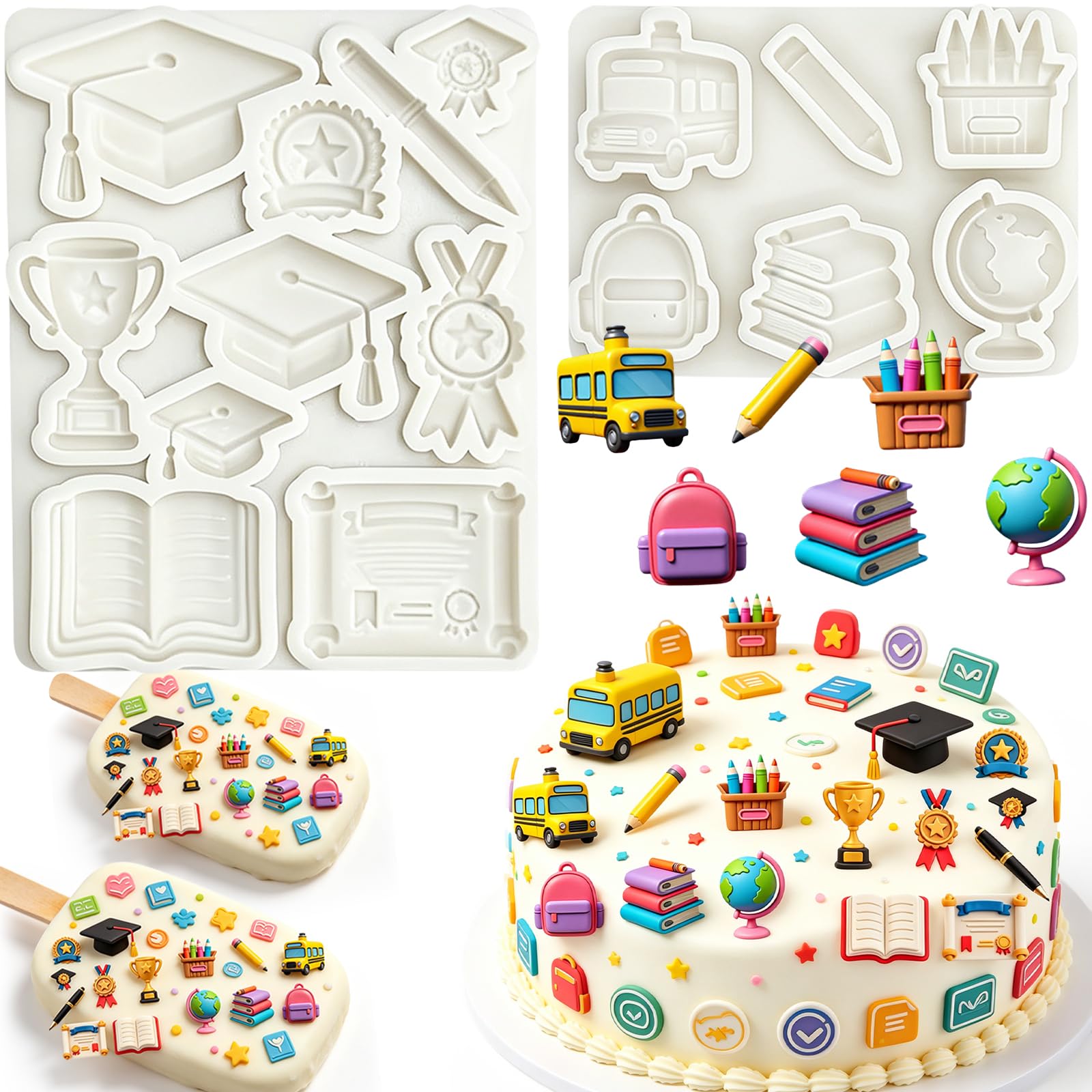 Moule en silicone pour fondant 147 haute précision pour décors fins