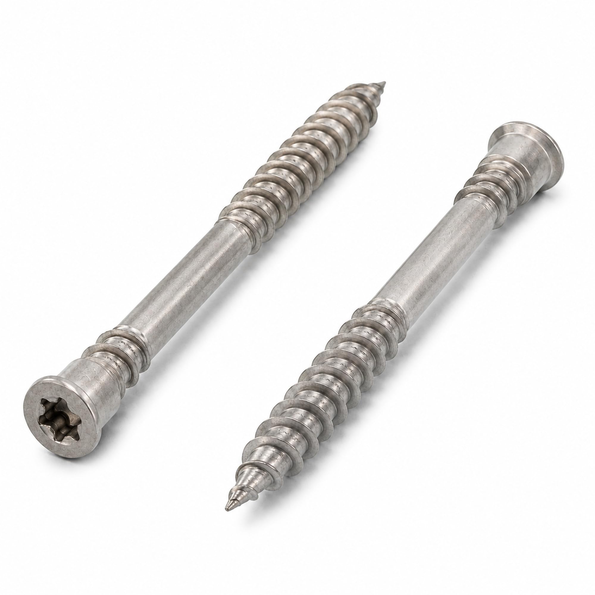 Tornillos para aglomerado (5,5 x 70 mm, acero inoxidable, A4, V4A, resistentes a la corrosión, 50 unidades)
