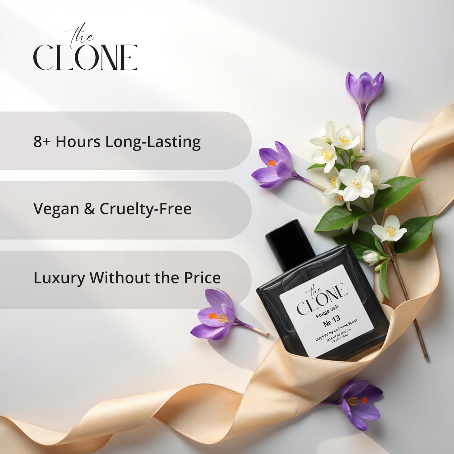 Clone, Rouge Veil No. 13 - Inspired by B.accarat R.ouge 540 Perfume For Women Men Unisex, Extrait de Parfum, Fragrance Perfume Spray, 1.7 Fl Oz (50ml) - Image 3