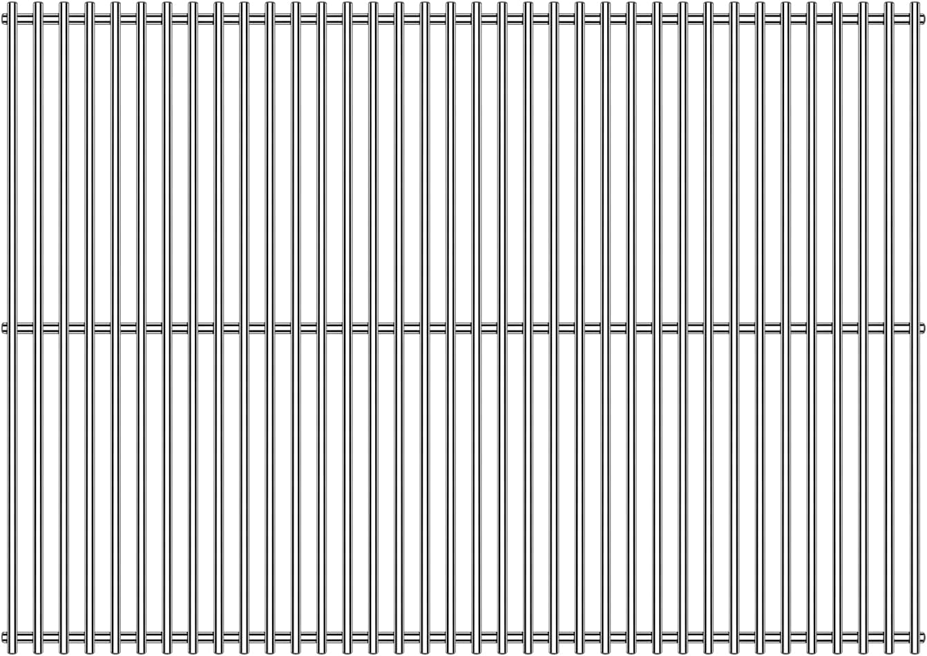 1Pack 25inch Stainless Steel Grill Steel Wire Grid Rock Cooking Grates Replacement Parts for Grill Master,for Master Forge GD4215S, for Grill Chef,for Nexgrill 720-0737, Savor Pro GD4210S and more