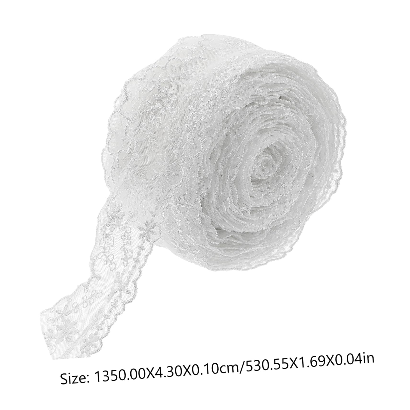 Ciieeo 3rollos Ribete De Encaje Para Costura Decorativa Trim Para Bricolaje Accesorio De Costura De Yardas