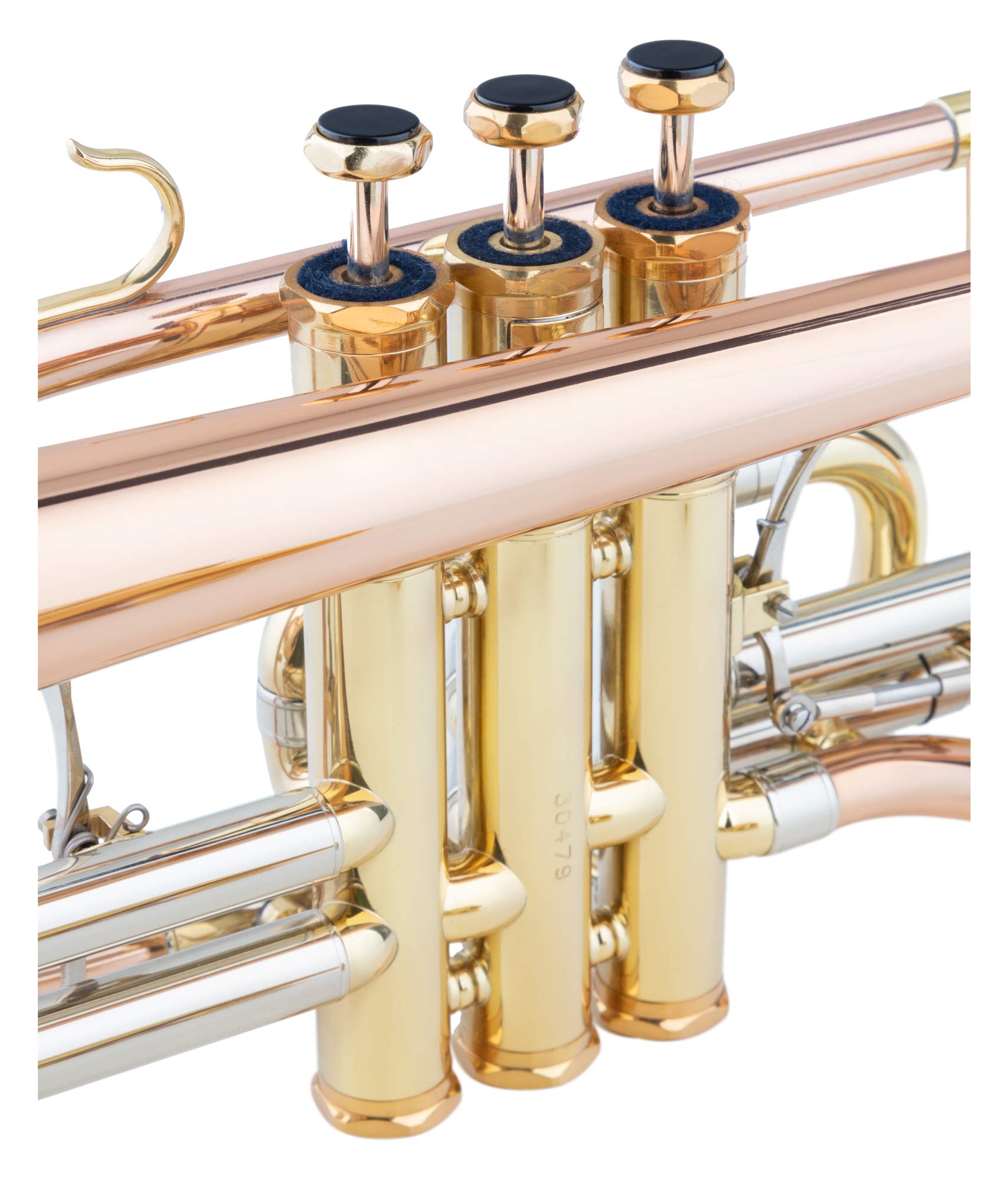 CR-18L Cornet Sib - Soudure et pavillon en laiton doré - Pistons en acier inoxydable - avec étui léger - laqué