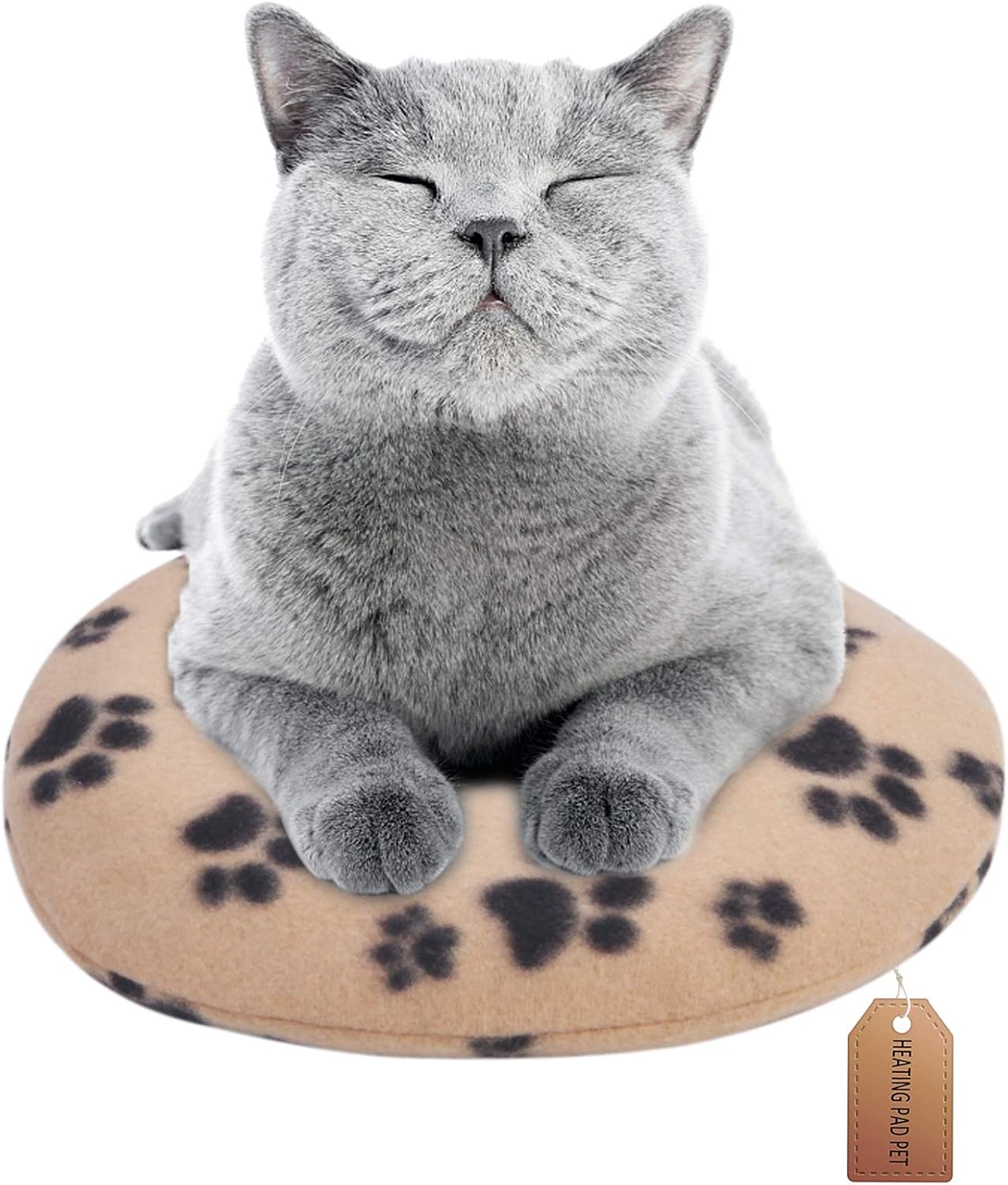 Bufims Microwave Heating Pet Pad Snuggle Pet Heating Pad Wireless Pet Heating Pad Upgraded Fleece Heating Pad