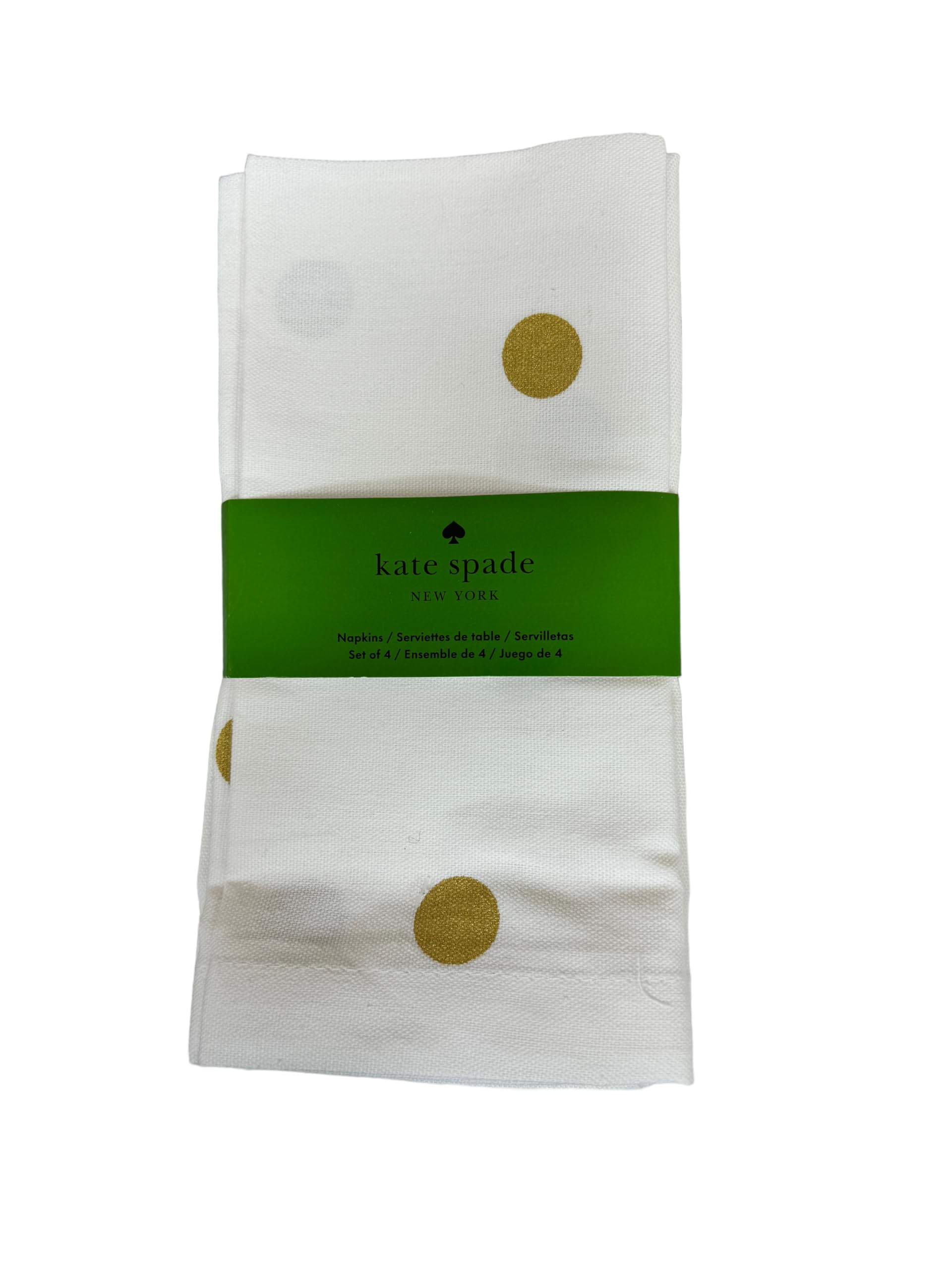Serviettes de table Kate Spade dorées pour illuminer vos dîners de fête