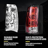 Vista 2 de DWVO Conjunto de luces traseras compatible con Chevy Silverado 1999 2000 2001 2002 1500 2500/01 02 Chevy Silverado 3500/1999-2003 GMC Sierra 1500