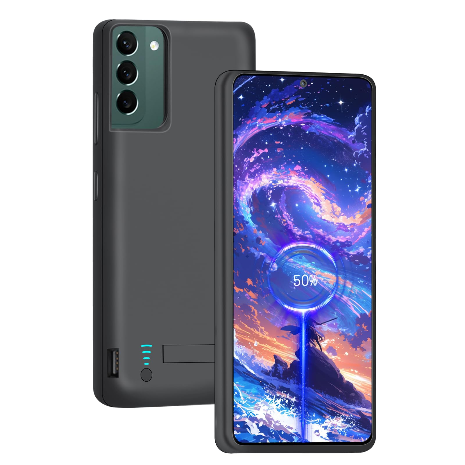 Photo 1 of Loytal [2025 Version Battery Case for Samsung Galaxy S22, 4800mAh Rechargeable Extended Battery Charging/Charger Case, Add 100% Extra Juice (6.1 Inches) Black