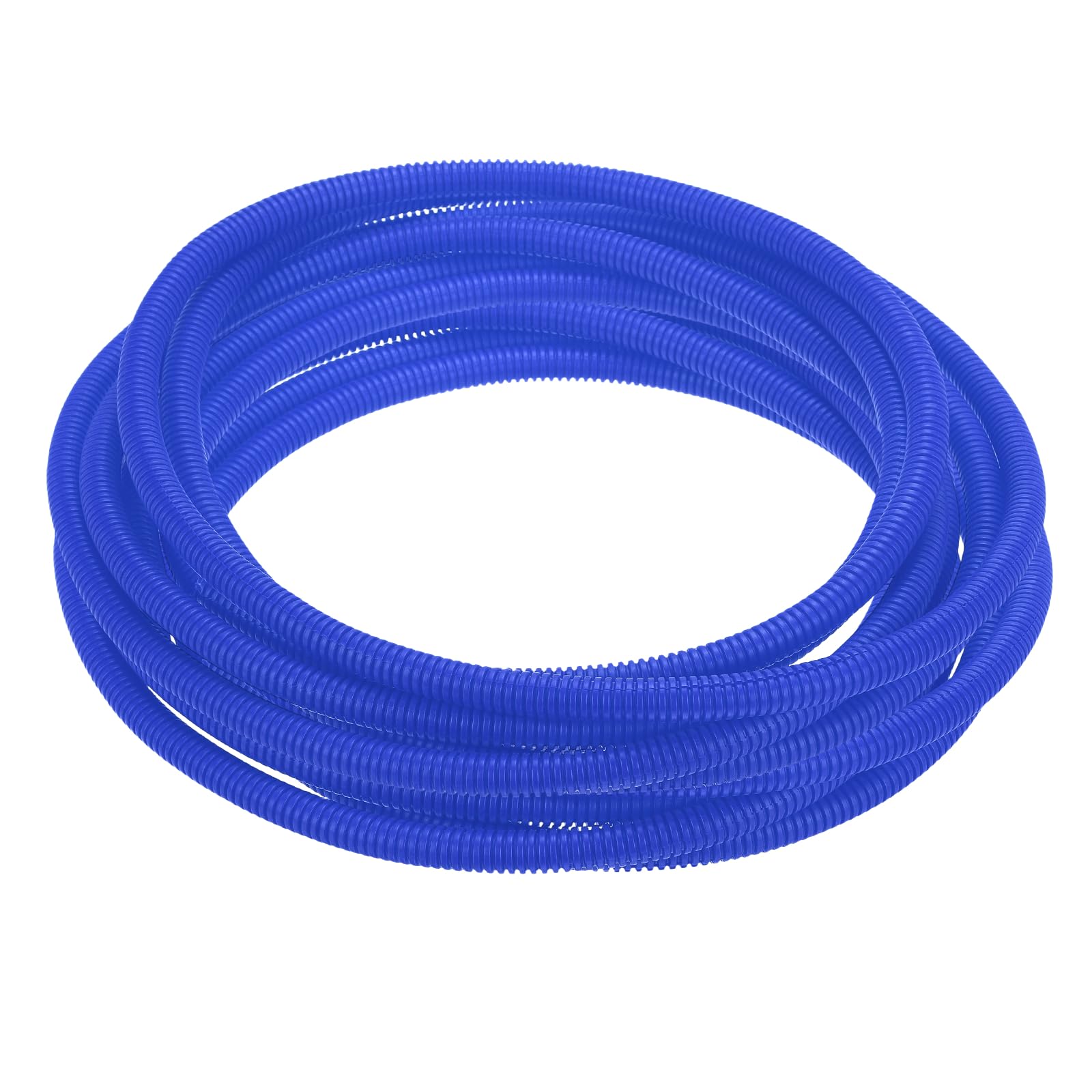 sourcing map Split Wire Loom Tubing 1/2"(12mm) ID 50FT(15m) Wire Loom Tubing Heat & Cold Resistant -40F to 257F Plastic Flexible Conduit Cord Protector for Electrical Wires Cable, Blue
