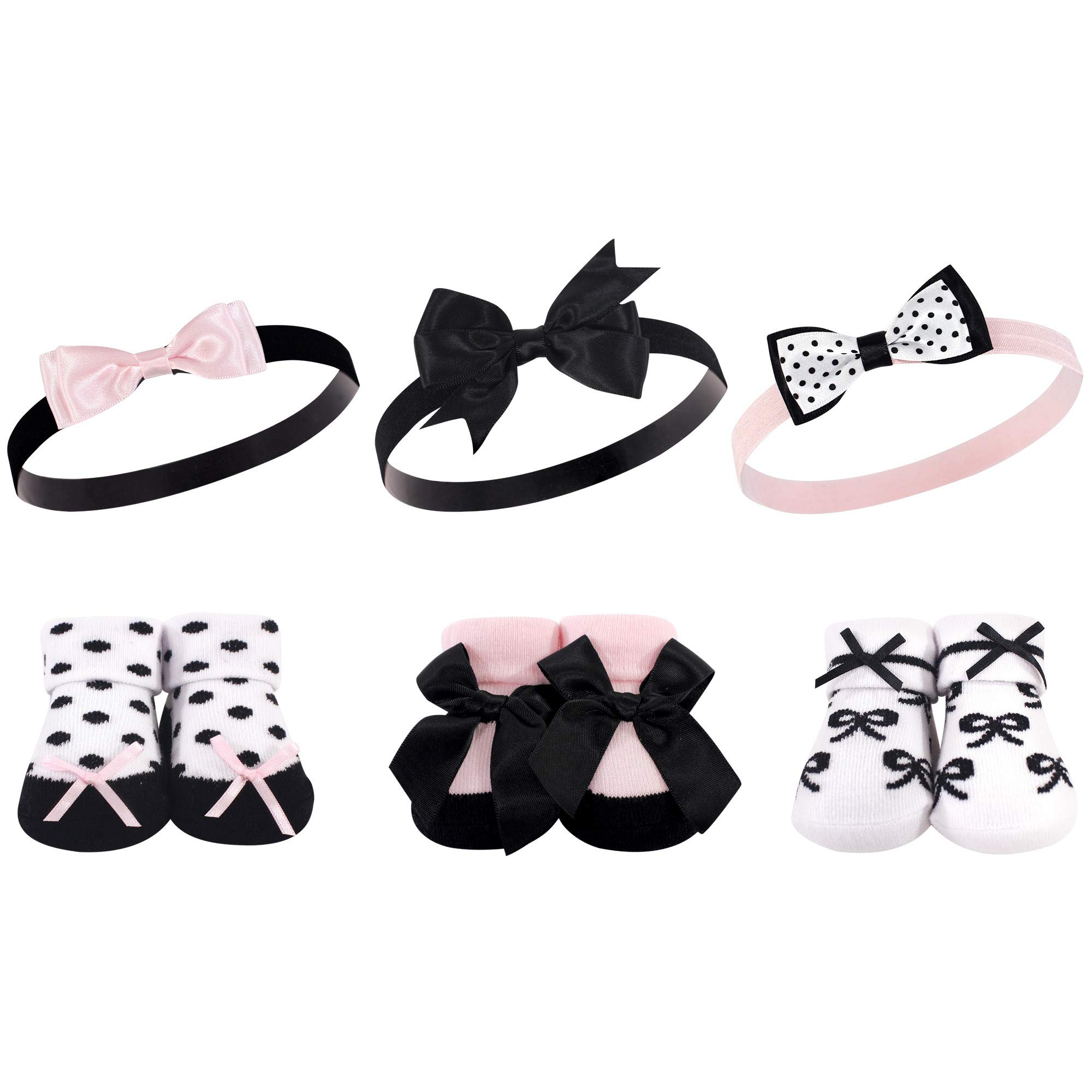 Hudson Baby Opaska na głowę Niemowlęta - dziewczynki Headband and Socks Gift Set