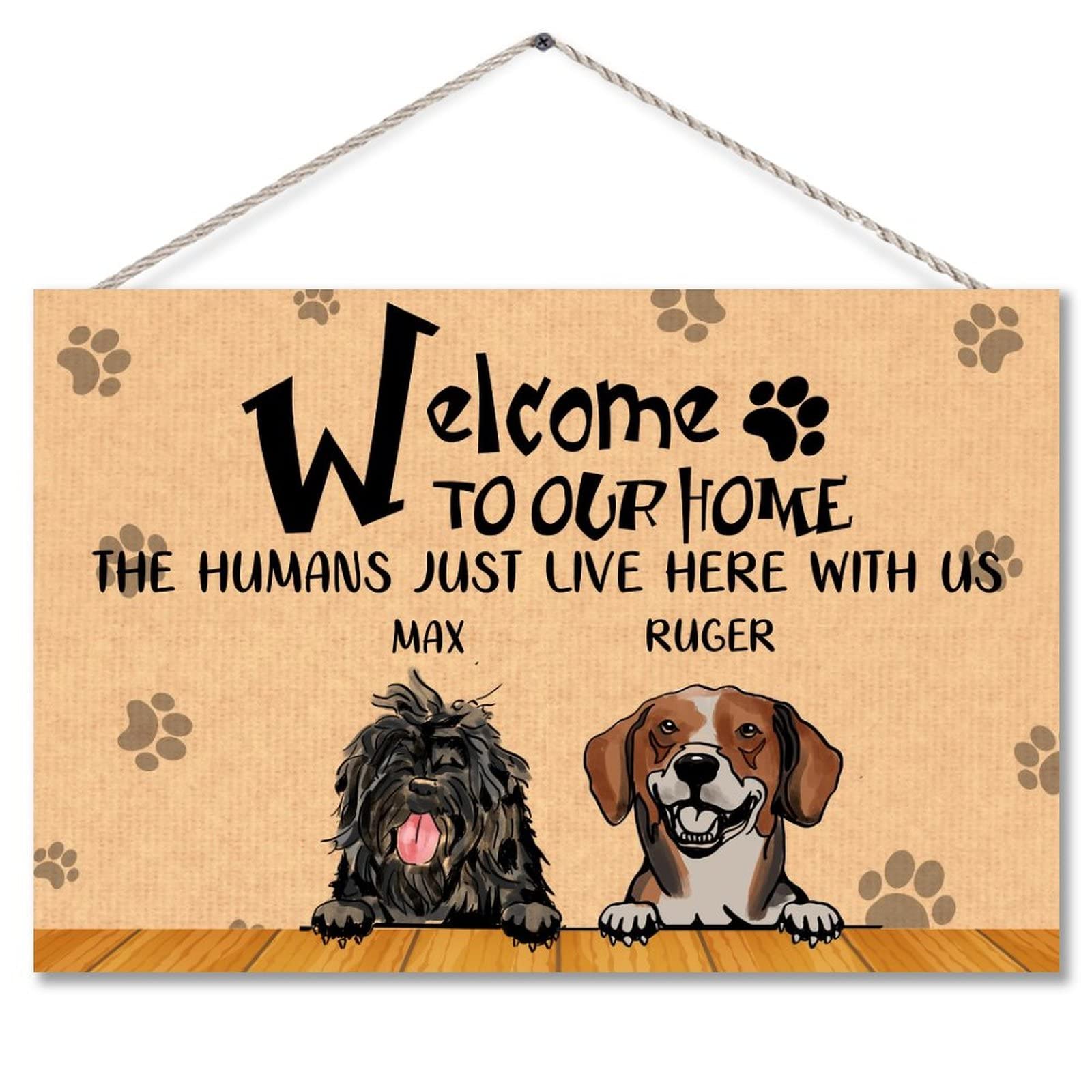Personalized Engraved Wood Signs Couple For Wall This House Is Ruled By ...