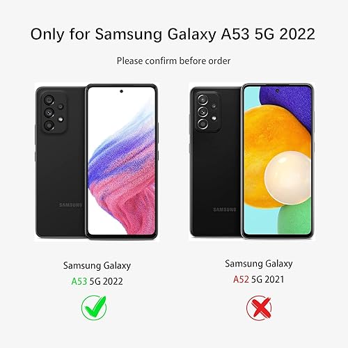 Miniatura 6 de Ezavan Funda para Samsung Galaxy A53 5G resistente a prueba de golpes de 3 capas a prueba de golpes cubierta híbrida resistente protección de grado