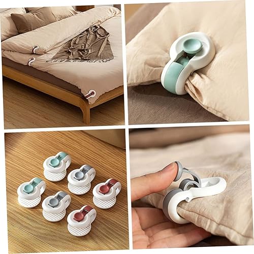 Miniatura 6 de 6 clips antideslizantes para edredón, fijador de edredón, clip de edredón que no daña la película, soporte para sábanas, cierre de edredón