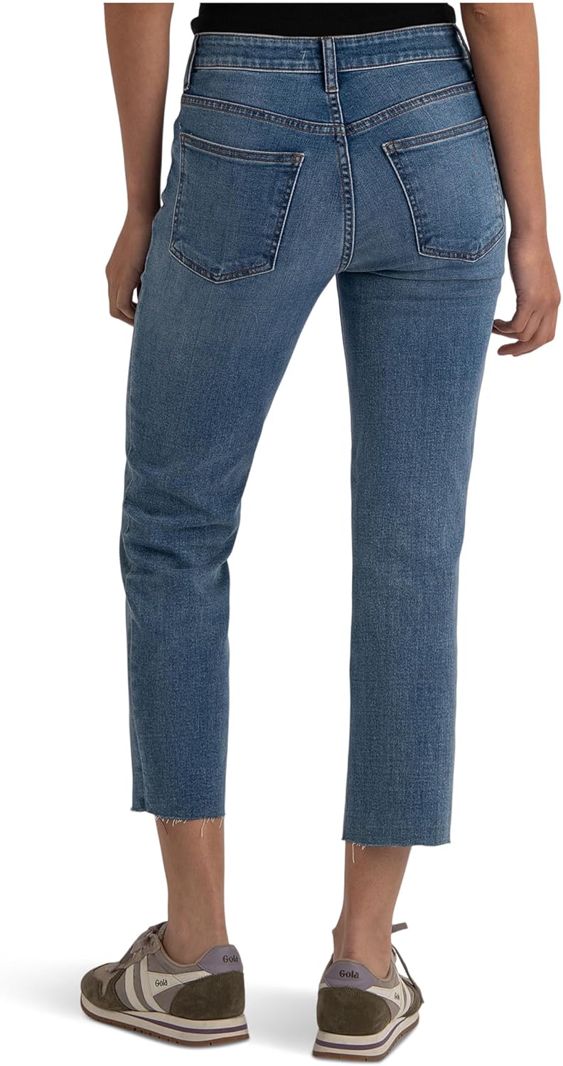 KUT from the Kloth Rachael High-Rise Fab Ab Mom Raw Hem - Image 2
