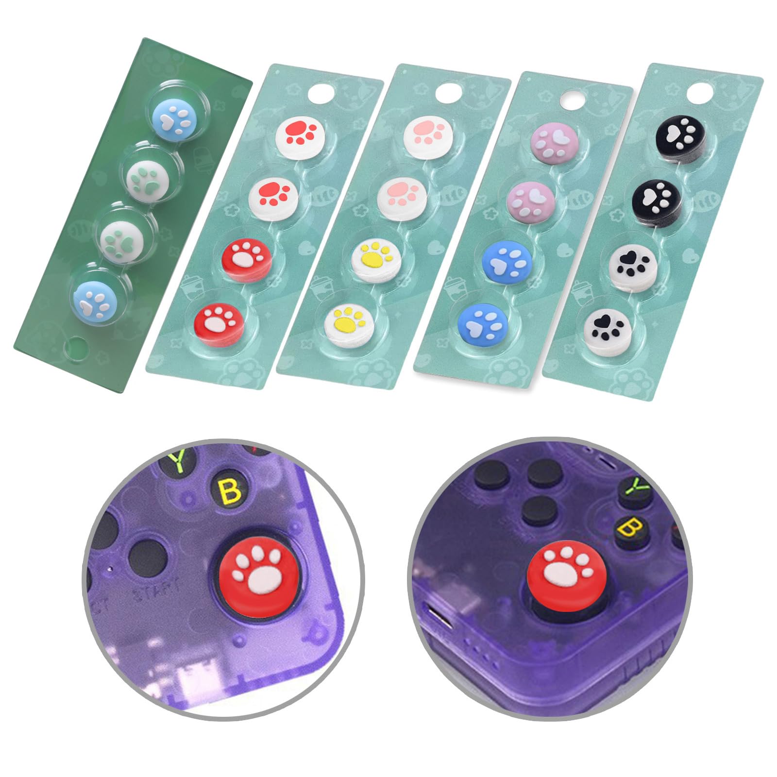 Comfortable Silicone Stick Caps Joystick Guard for RG556 RG35XX H Gaming Console Comfort and Control Silicone Joystick Covers — view 8