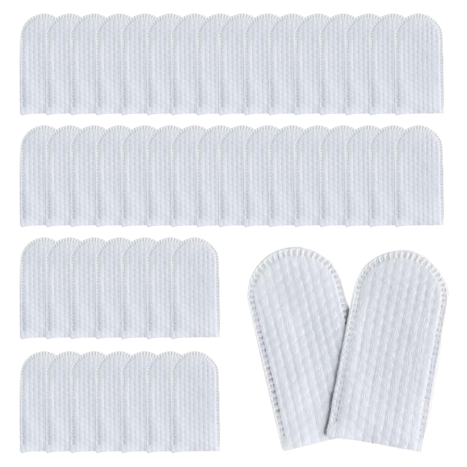 DAWZMR 200 PCS Cotton Finger Cots Gauze Sleeve, Breathable, Sweat Resistant, and Wear-Resistant Ear Cleaning Pads Finger Wipes for Dogs Ears, Fingernail Cover for Loss Nail