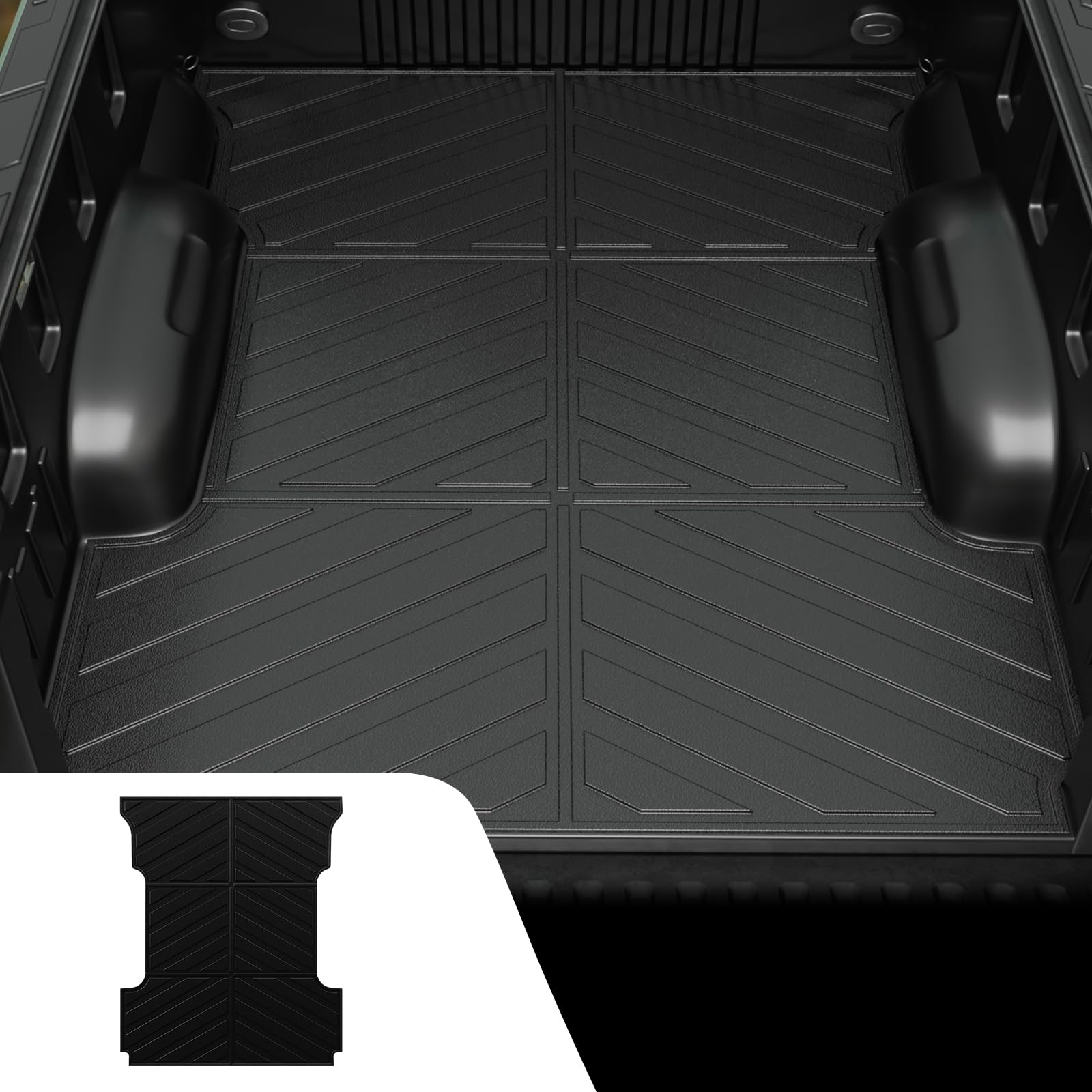Truck Bed Mat Compatible with 2015-2025 Ford F-150 6.5 Ft Truck Bed Liner All Weather Bed Liner 2024 F150 Accessories (2015-2025,6.5Ft)