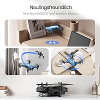DEERC D20 Gyerek Drón 720P Kamerával, Mobiltelefon Irányítás, Magasságtartás, Fejnélküli Mód, 3D Flip Funkció, Kezdőknek Ajánlott Quadcopter 5