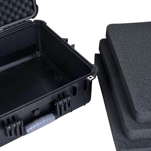 Miniatura 8 de MEIJIA Funda rígida portátil impermeable para todo tipo de clima, funda compacta para cámara con espuma de ajuste personalizable, para uso de