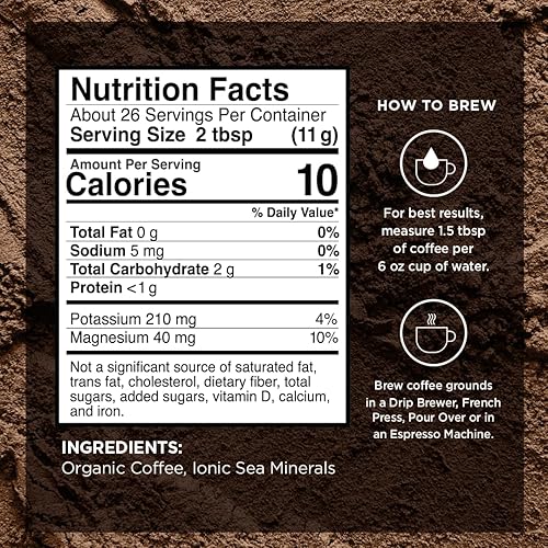 Vista 37 de VitaCup Genius - Café molido keto con cúrcuma, aceite MCT, vitaminas B, D3, café molido tostado medio oscuro, audaz y suave, granos de café 100%