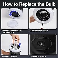Vista 7 de Exterminador de insectos para exteriores e interiores, matamosquitos electrónico de alta potencia 4200 V de alta potencia, impermeable, bombilla