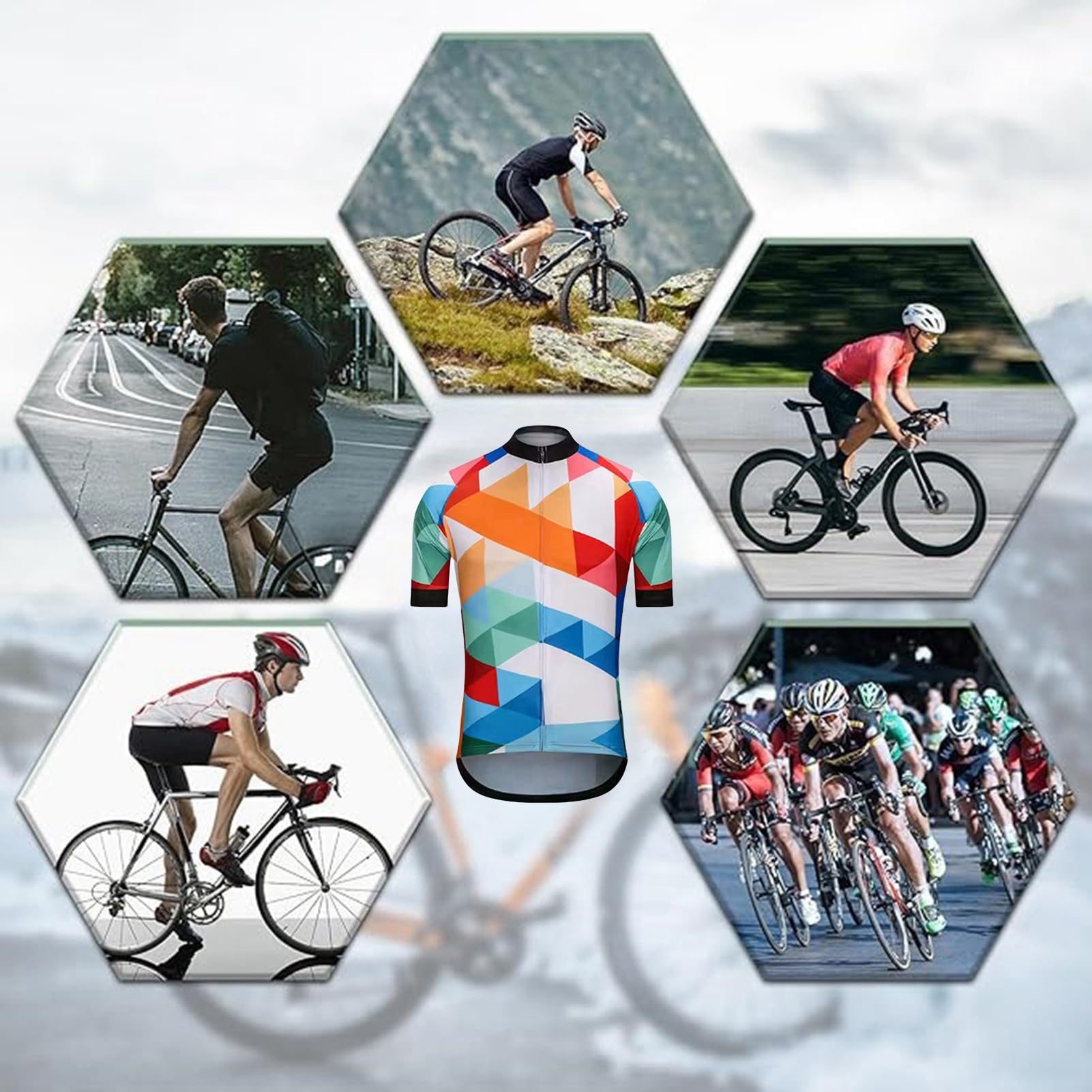 Męski strój rowerowy – oddychający, pochłaniający pot i trwały – siodełko żelowe 9D, idealne do letnich MTB i sportów rowerowych (kolor 4XL)