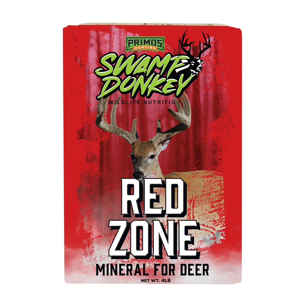 Primos Hunting Swamp Donkey Red Zone Brick - Mineral for Deer - 4 Pound Brick