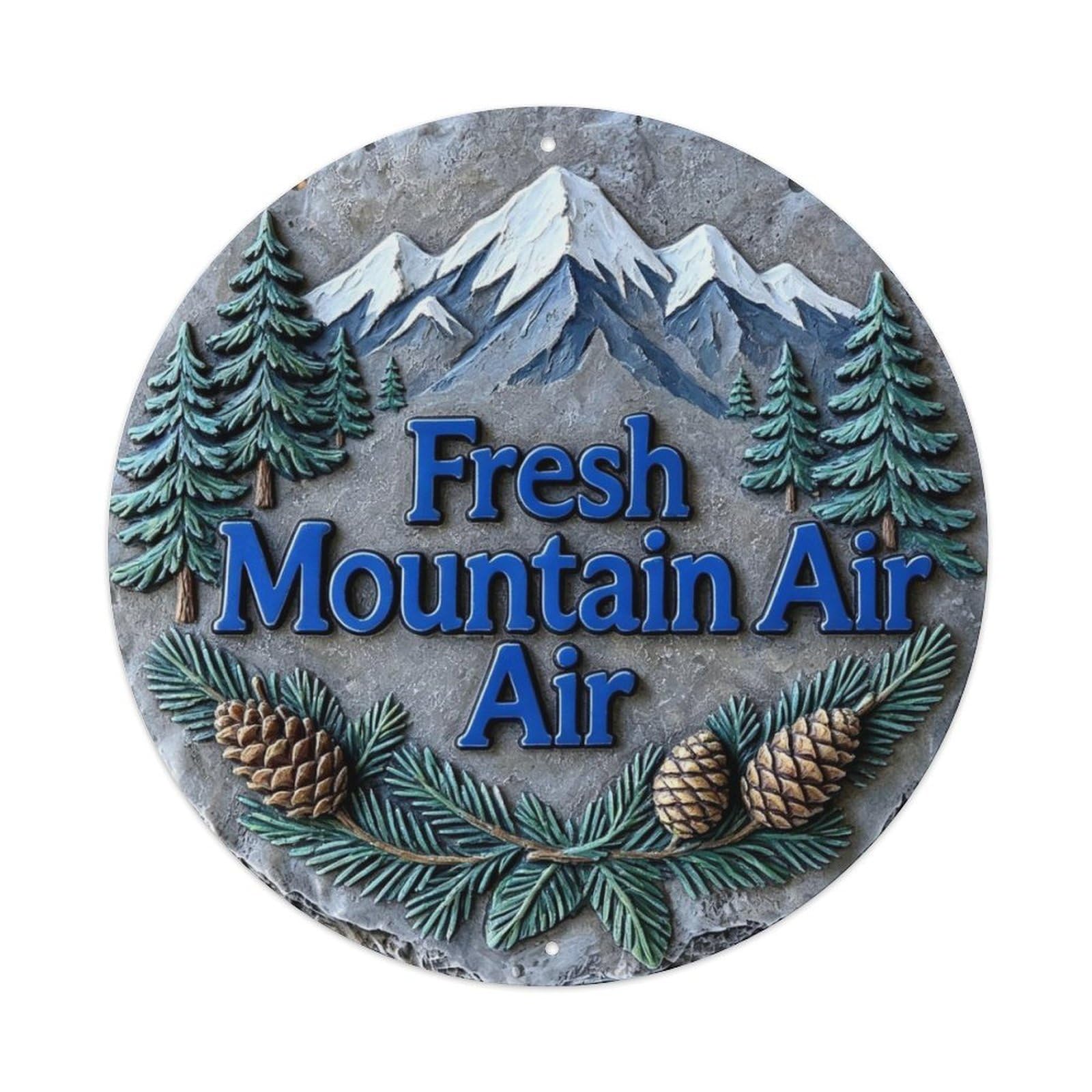 Fresh Mountain Air Metal Tin Sign Plaque