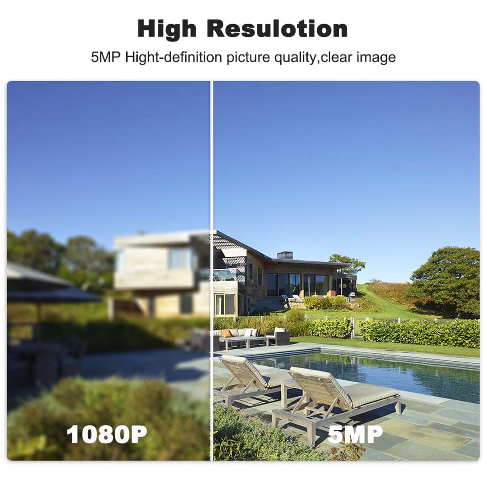 Tuya Smart Life Caméra IP WiFi, caméra de sécurité extérieure PTZ à Vision Nocturne 5MP, détection Humaine, Surveillance vidéo à Suivi Automatique,Camera+64g