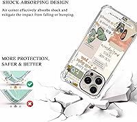 Vista 3 de Cubierta de Teléfono con Versículos de la Biblia y Citas Cristianas de Jesús en Collage, Funda Protectora Suave de TPU de Moda para iPhone 16 Pro, #1