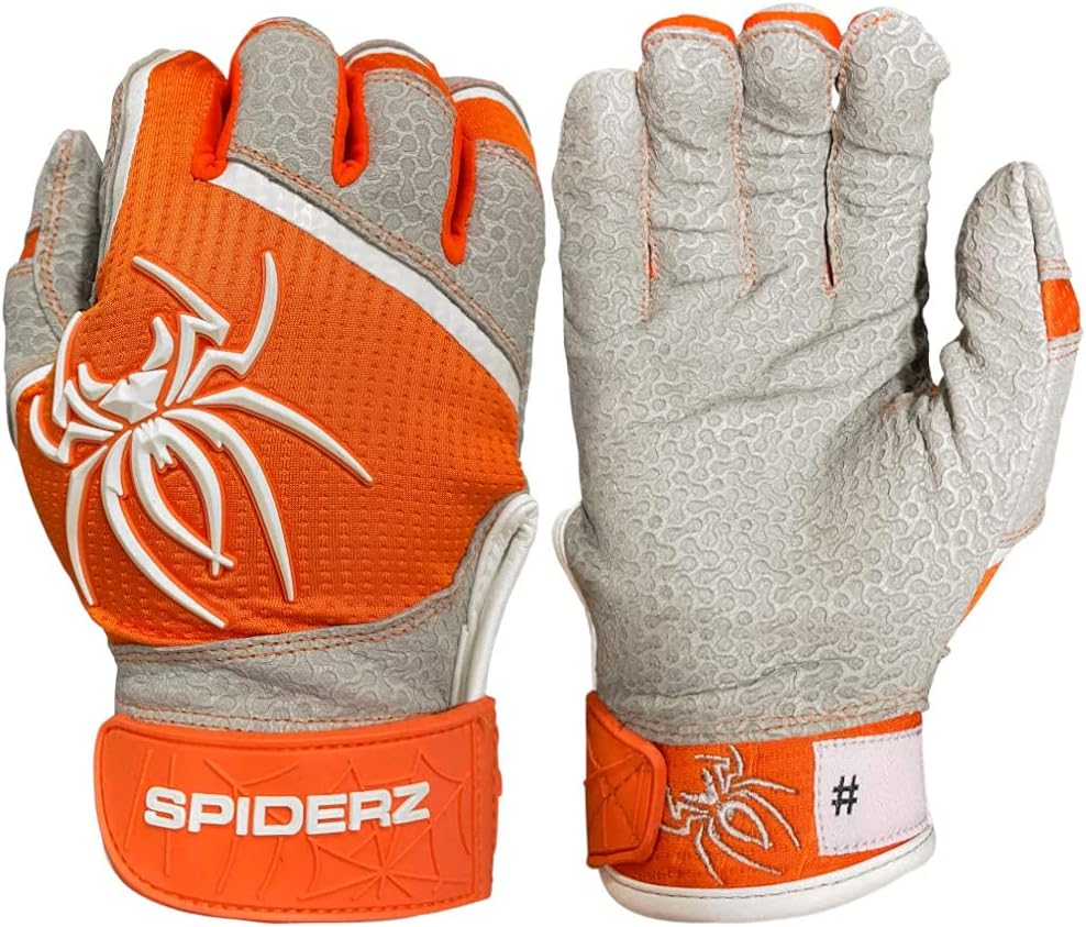 Spiderz PRO Adult Baseball/Softball Batting Gloves