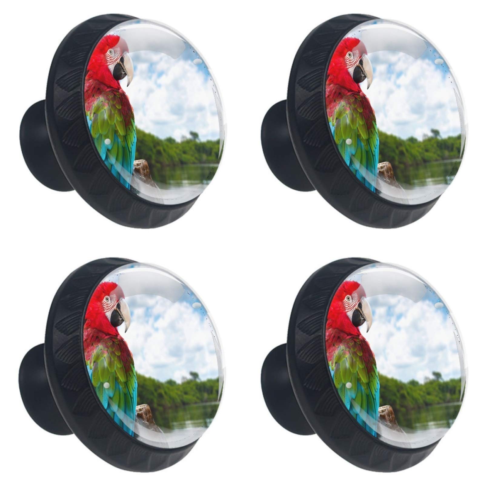 Boutons de tiroir en cristal 30 mm lot de 4 pour meuble de maison et bureau