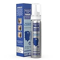 Vista 1 de Espuma tópica de minoxidil al 5 %, aerosol de minoxidil para hombres, impregnado con biotina, tratamiento para el crecimiento del cabello, apoya