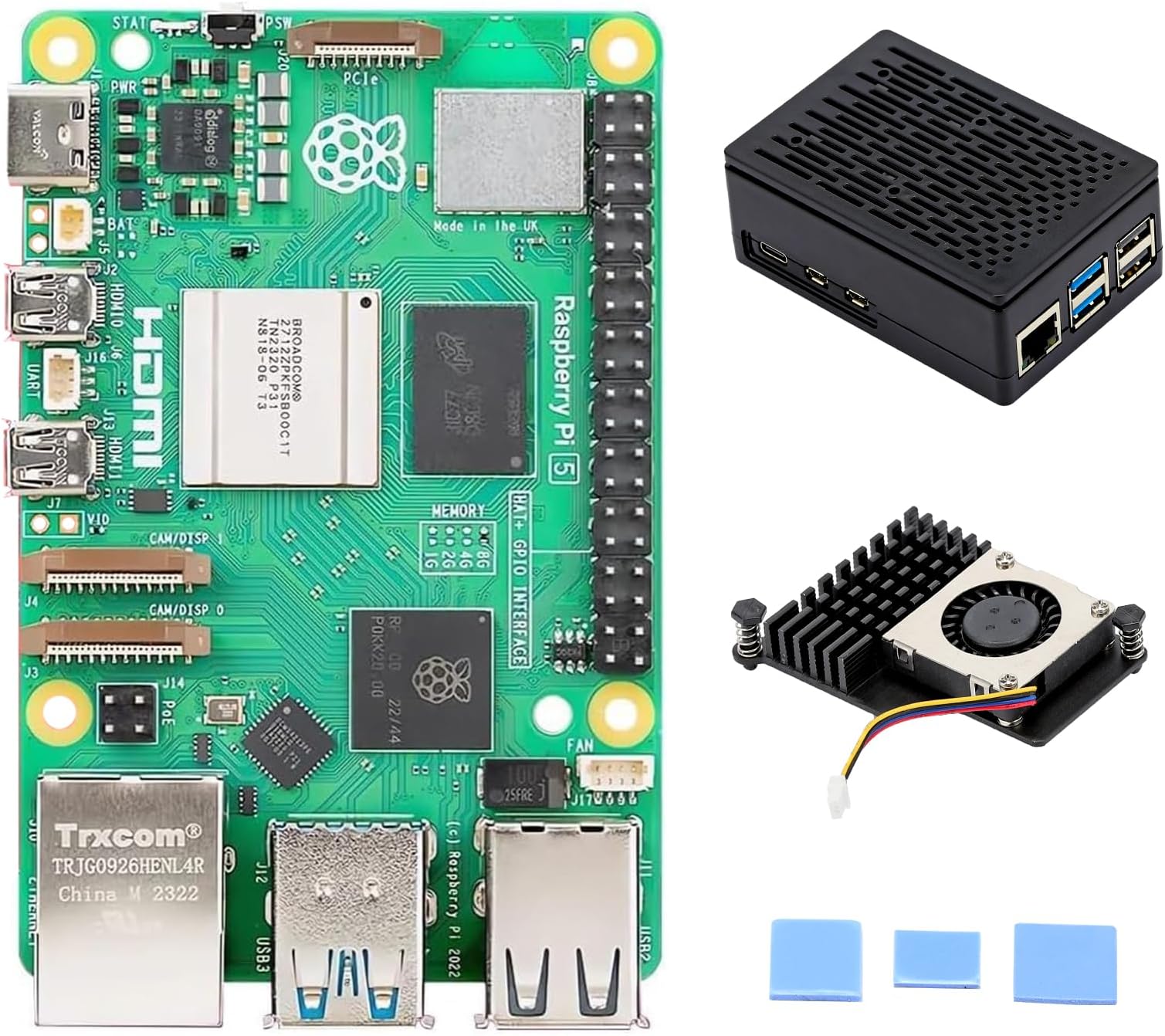 Amazon.com: Tada for Raspberry Pi 5 8GB Basic Kit Including Pi 5 8GB ...
