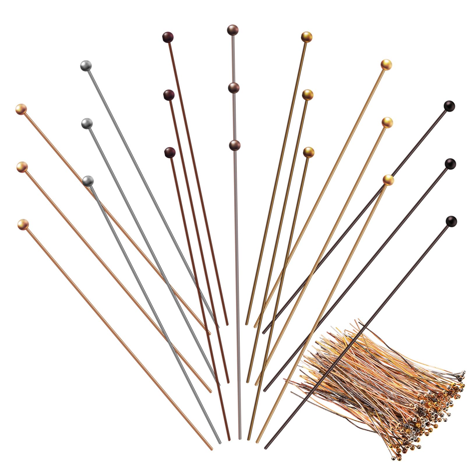 JEWEDECO Professional Jewelry Making Tools 200 Pcs Ball Thin for Earring Bracelet Necklace