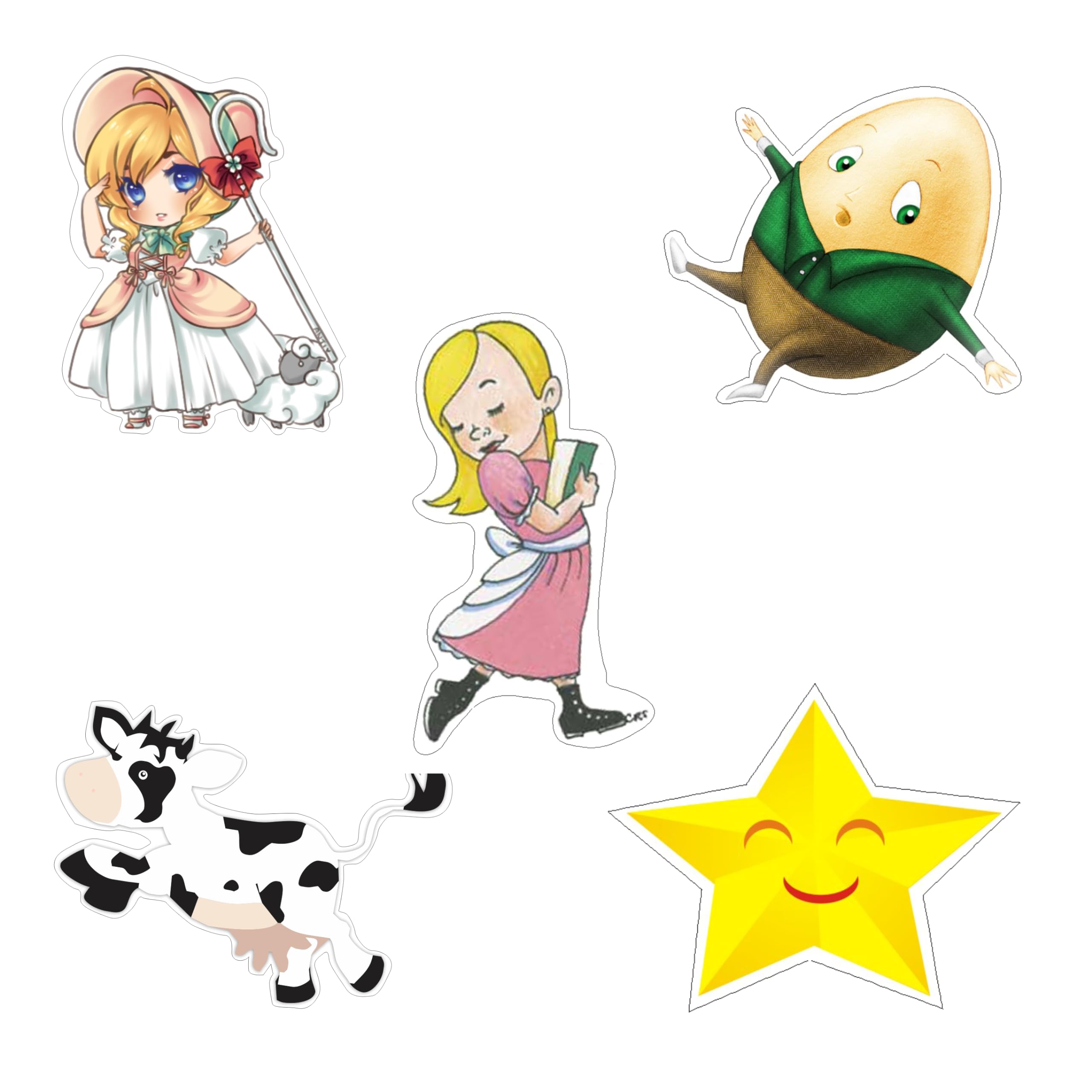PRETTY UR PARTY Nursery Rhymes Theme Paper Cutouts for Birthday Parties, Nursery Rhymes Supplies décor, Gaming Birthday Decoration, Cutouts for Classroom, Bedroom –Multicolour (10 pcs) (B095WLYGJT) Amazon Price History, Amazon Price Tracker