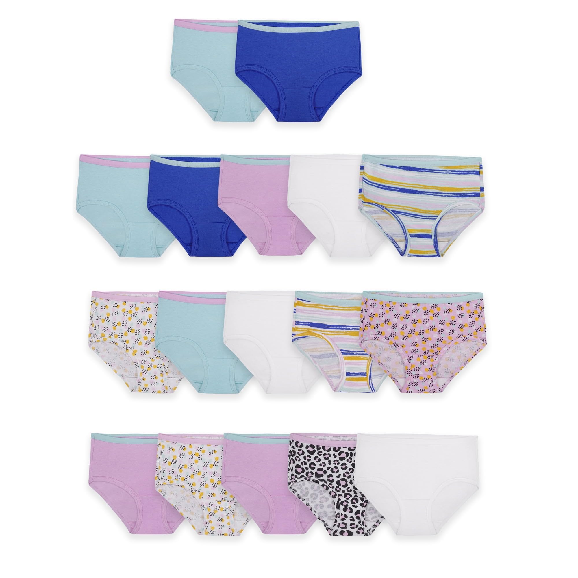 Fruit of the Loom Girls Cotton Brief Underwear 14 3 Bonus Pack Size 8 Assorted