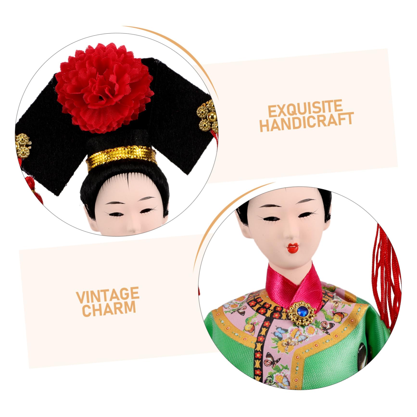 Figurina Da Collezione Tradizionale Cinese Elegante Bambola Artigianale Con Storici Decorazione Per Appassionati Di Cultura Oggetto Di Design Per e Festività Cinesi