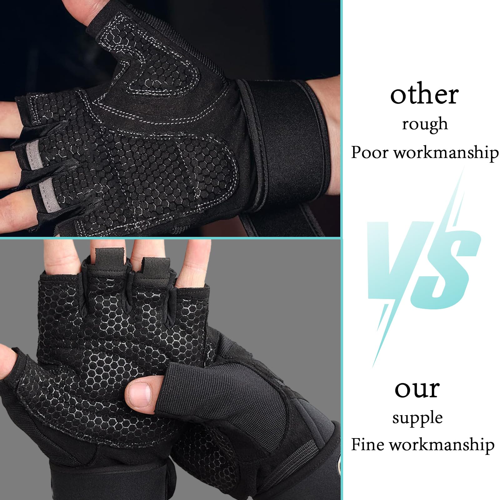 Gants De Sport ATERCEL - Rose - Taille M - Pour Homme/Femme - Haltérophilie, Vélo, Gymnastique