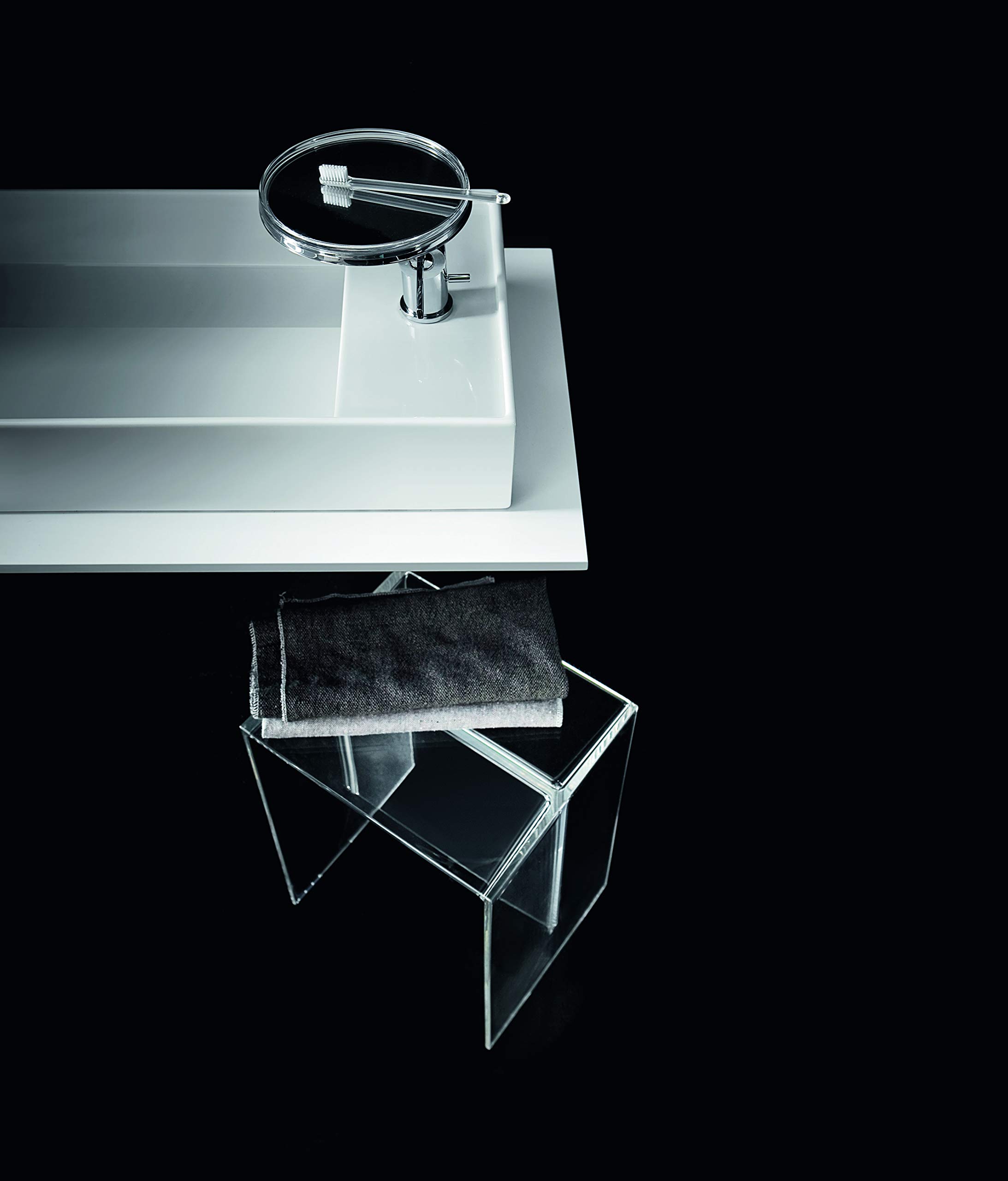 Amazon｜Kartell スツール クリスタル W33/D28/H47cm マックスビーム 