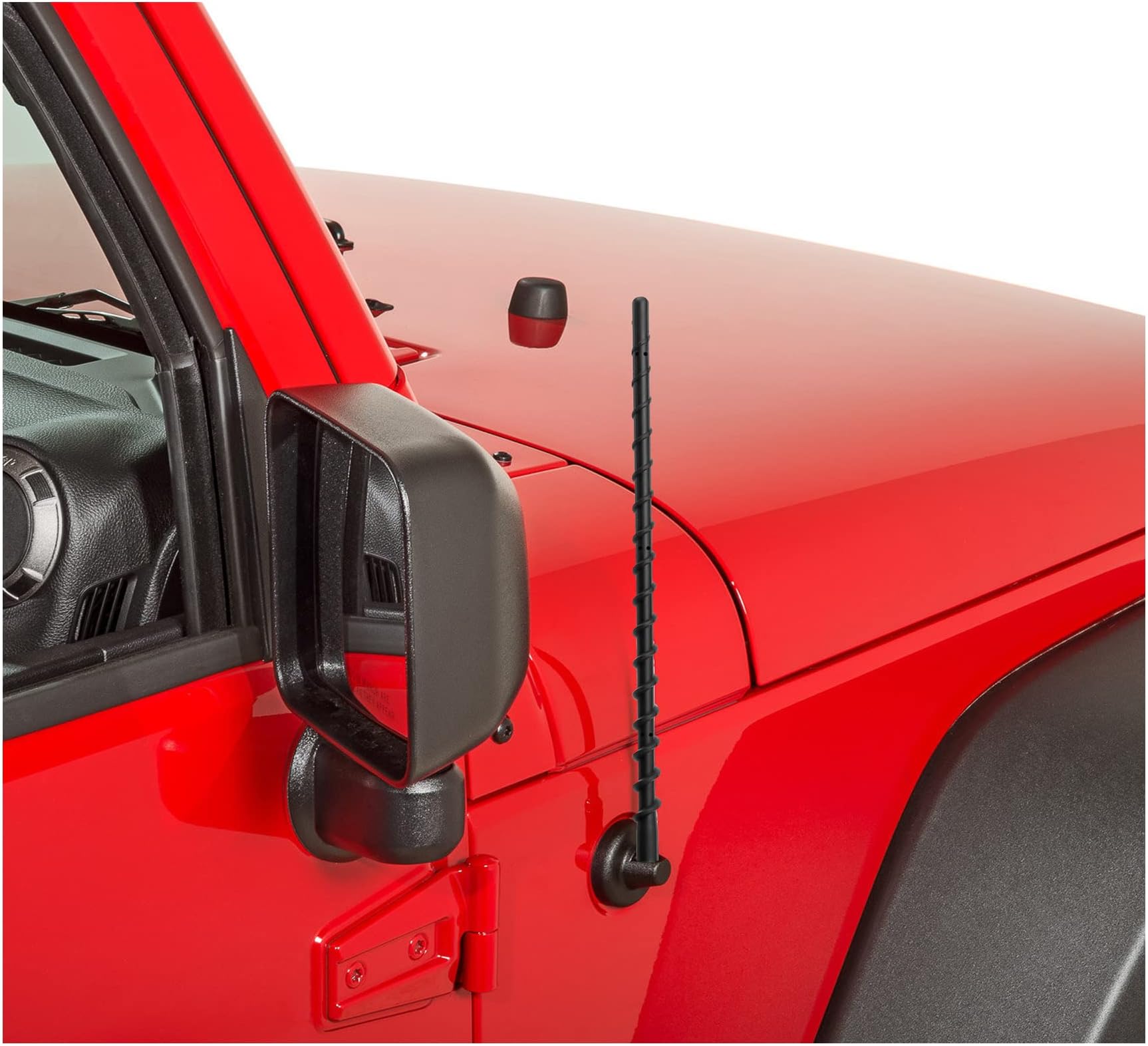 KSaAuto 13 Inch Antenna for Jeep Wrangler JL JK TJ Gladiator Rubicon Sahara Unlimited Sport 4xe Willys Mojave 2007-2024 2025, Jeep Accessories Upgrade Antenna Replacement for FM AM Car Radio Reception
