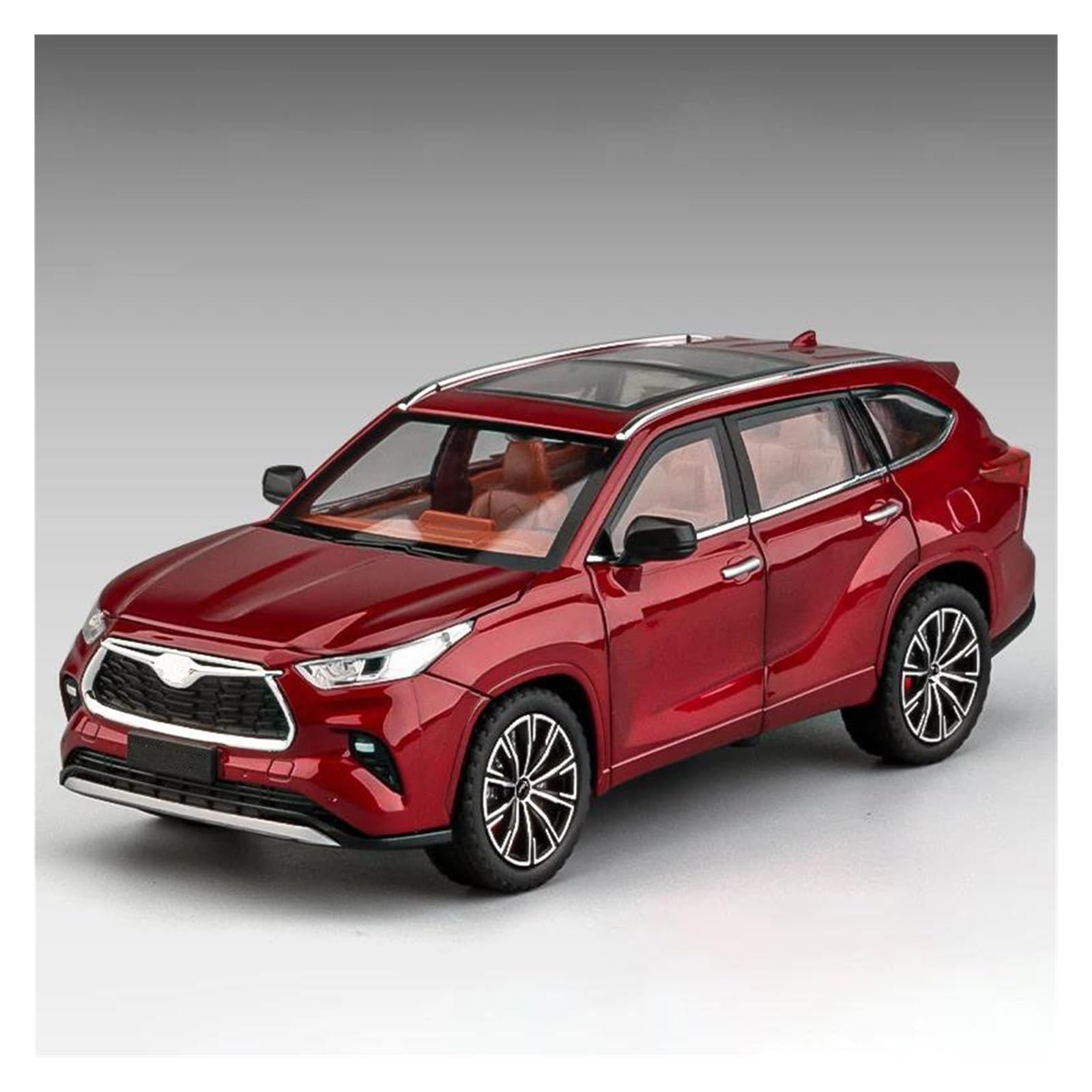 Btwodian Scale Model Car For Toyota For Highlander SUV Diecast Model Car