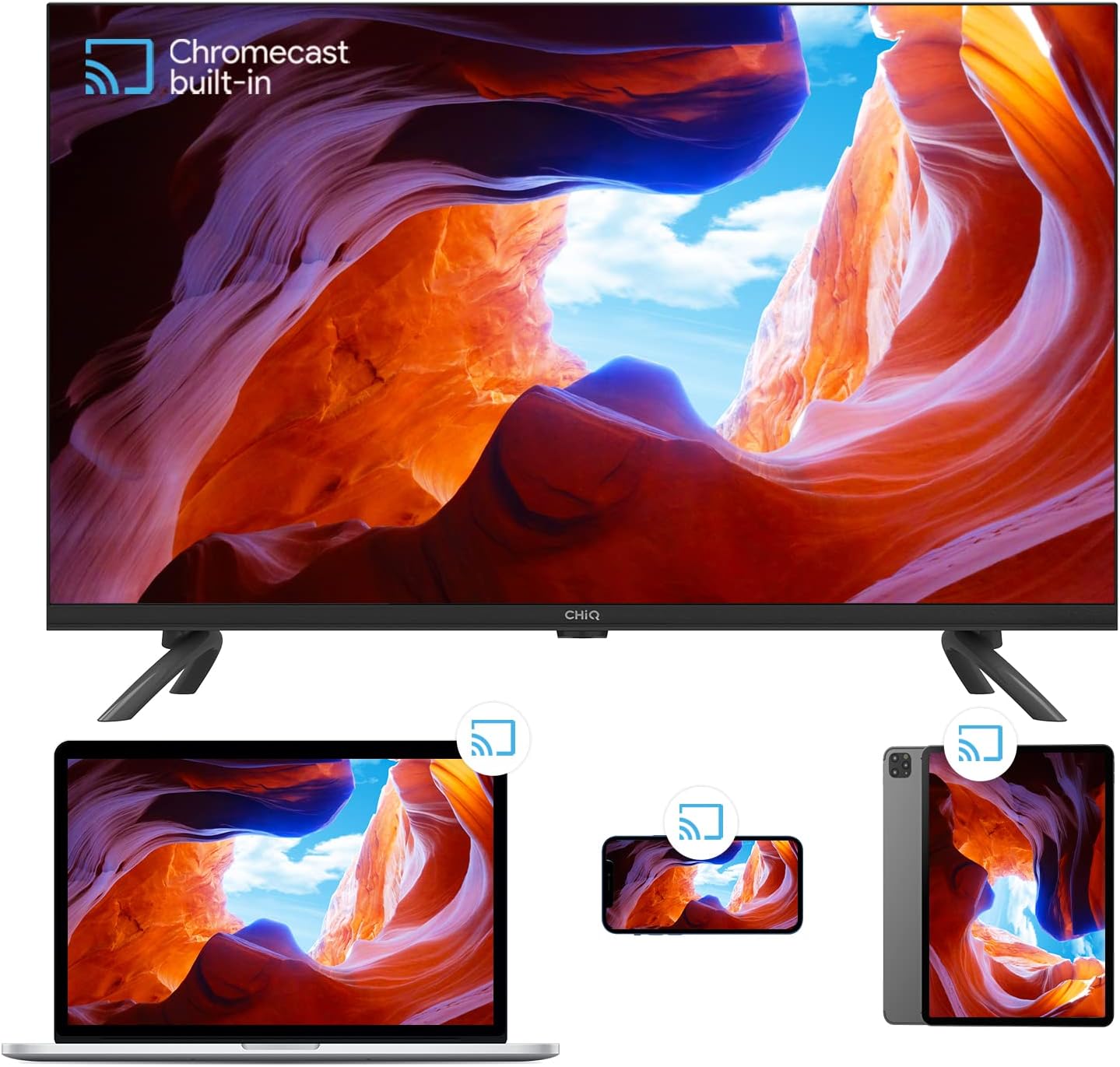 CHiQ L32G7L,TV 32 Pollici Smart TV, Android 11, HD, Frameless TV, Netflix, Prime Video, Youtube, HDR10, 2.4/5G Wi-Fi, Bluetooth5.0, Chromecast, Google Assistant, DVB-T2/T/S2 CHiQ L32G7L,TV 32 Pollici Smart TV, Android 11, HD, Frameless TV, Netflix, Prime Video, Youtube, HDR10, 2.4/5G Wi-Fi, Bluetooth5.0, Chromecast, Google Assistant, DVB-T2/T/S2