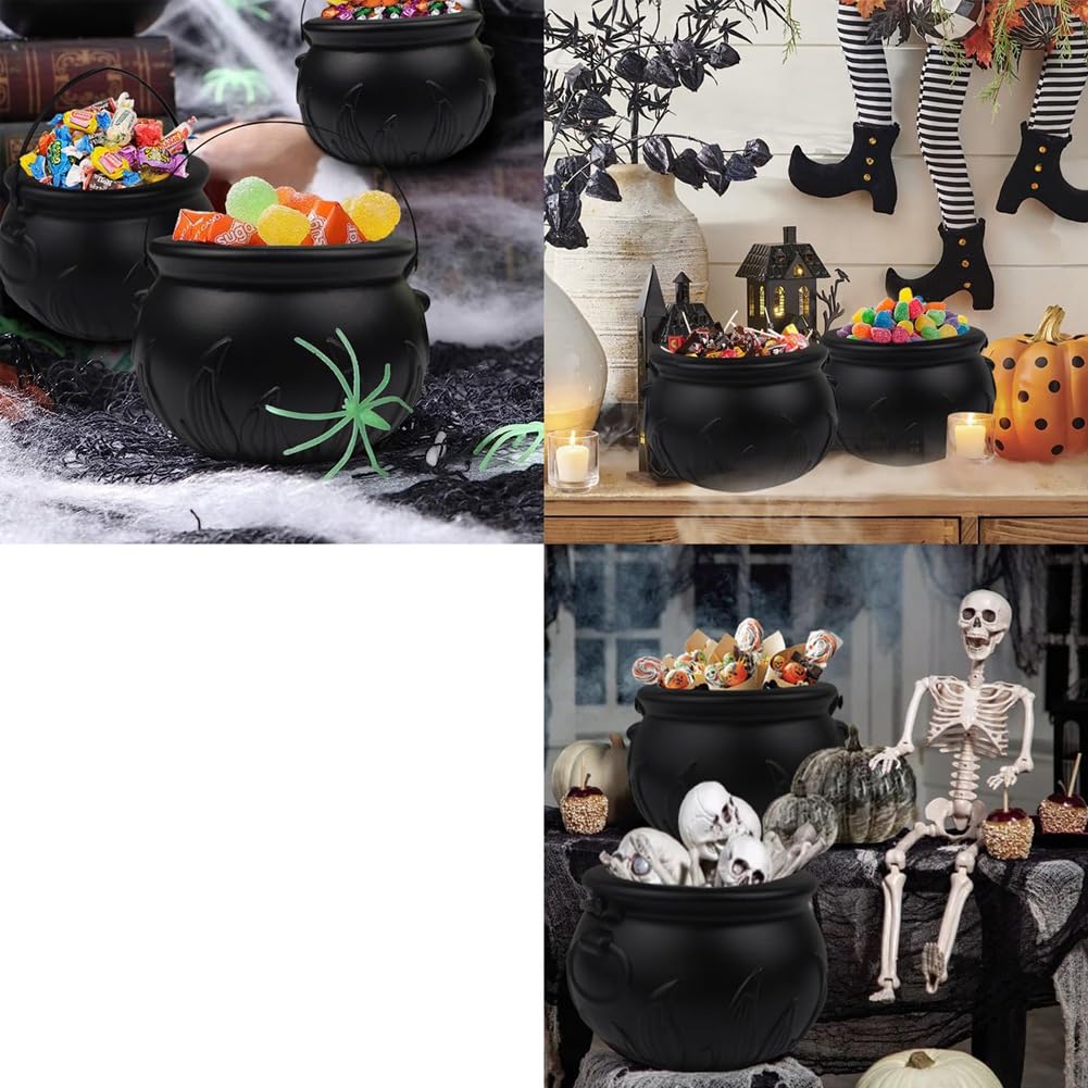 Didaey 24 Pack Halloween Candy Bowl Halloween Feestbenodigdheden Halloween Plastic Trick or Treat Candy Bowls Grote Halloween Snoep Houders Plastic