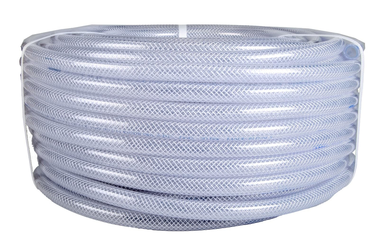 Tubo in PVC trasparente Crystal Retex ML 12x18 m 50 Rinforzato, Ultra Resistenza, Qualità Alimentare, passaggio aria, aria compressa, passaggio liquidi, acqua potabile, irrigazione