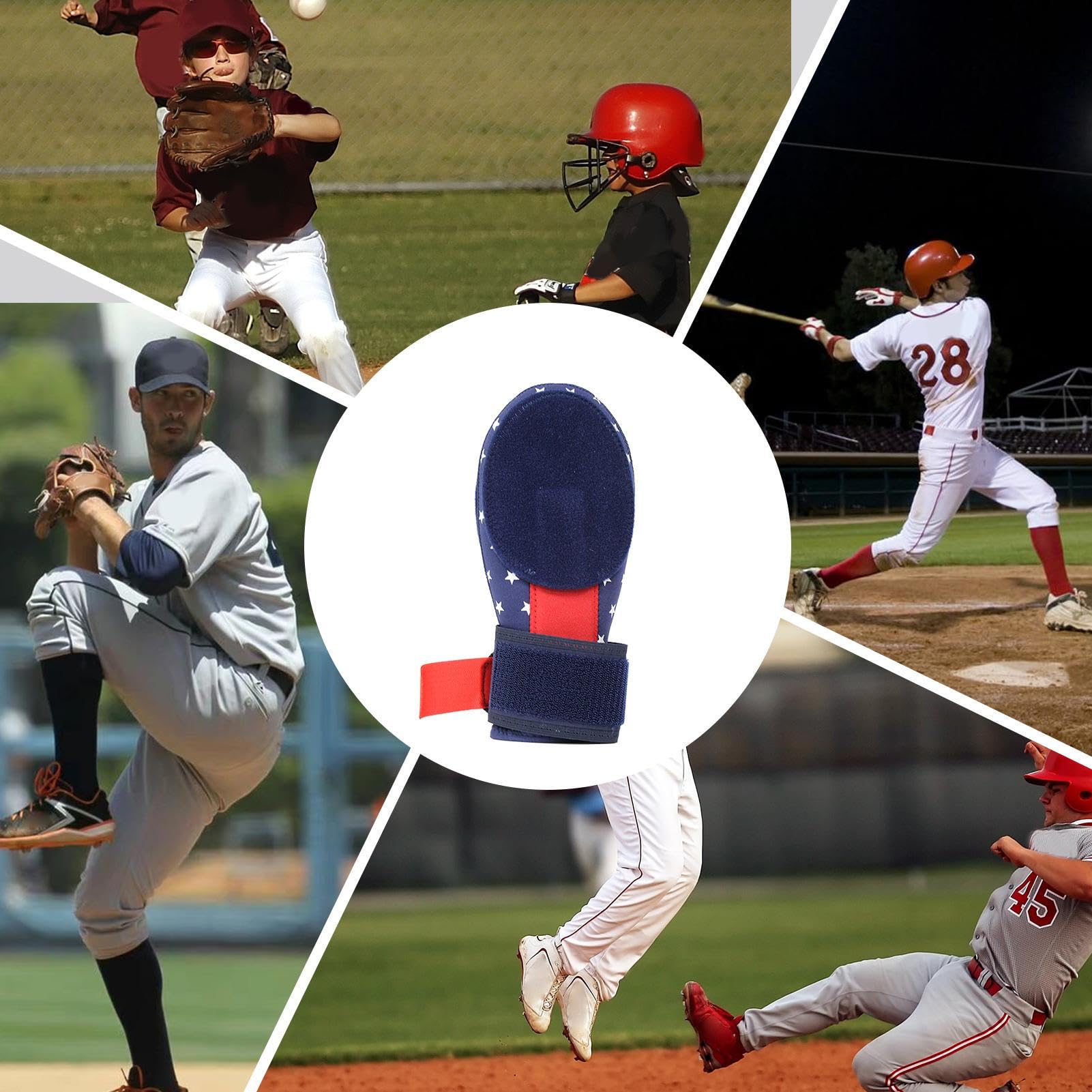 Gant de baseball coulissant universel pour main droite ou gauche – Gants coulissants pour jeunes et adultes – En néoprène, sangle de compression du poignet réglable (vert, jeune