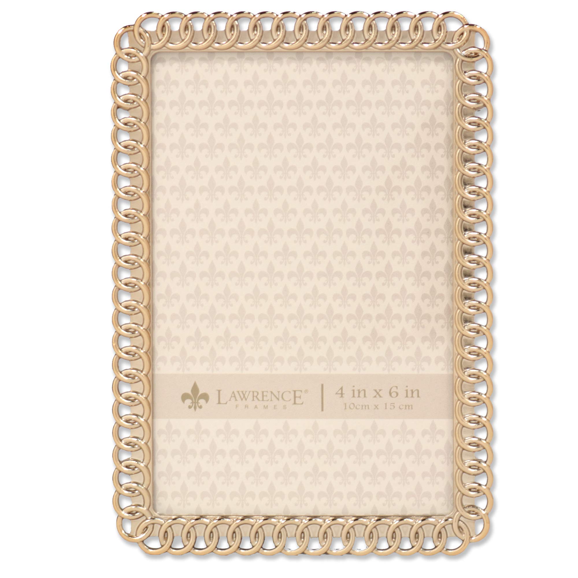 Lawrence Picture Frame, Metal, Gold, 4x6